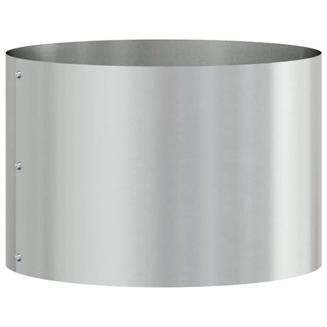 Vidaxl plantenring zilver 30 x 30 x 20 cm gegalvaniseerd staal