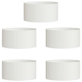 Vidaxl plantenring 5 pcs wit 40 x 40 x 20 cm koudgewalst staal