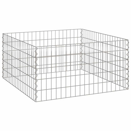 Vidaxl vierkante composter 100 x 100 x 50 cm ijzer