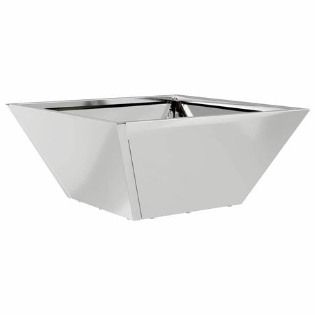 Vidaxl tuin bloempot zilver 35 x 35 x 15 cm gegalvaniseerd staal