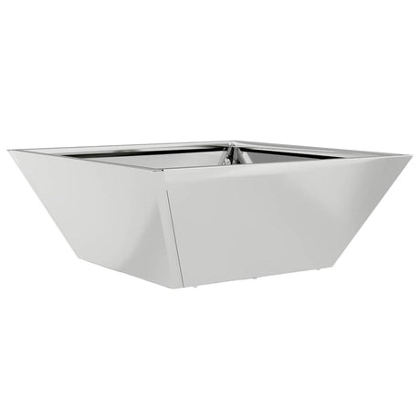 Vidaxl tuin bloempot zilver 40 x 40 x 15 cm gegalvaniseerd staal
