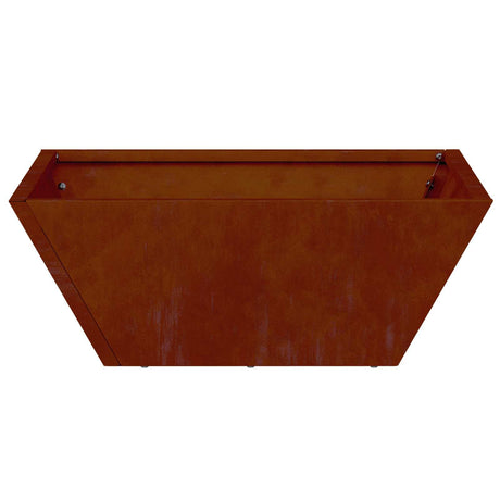 Vidaxl tuin bloempot 5 pcs roestig 40 x 40 x 15 cm cortenstaal