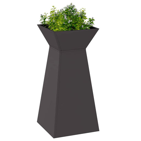 Vidaxl pilaar plantenbak 2 pcs zwart 35 x 35 x 73 cm