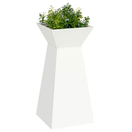 Vidaxl pilaar plantenbak wit 35 x 35 x 73 cm