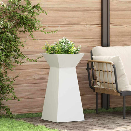 Vidaxl pilaar plantenbak 2 pcs wit 35 x 35 x 73 cm