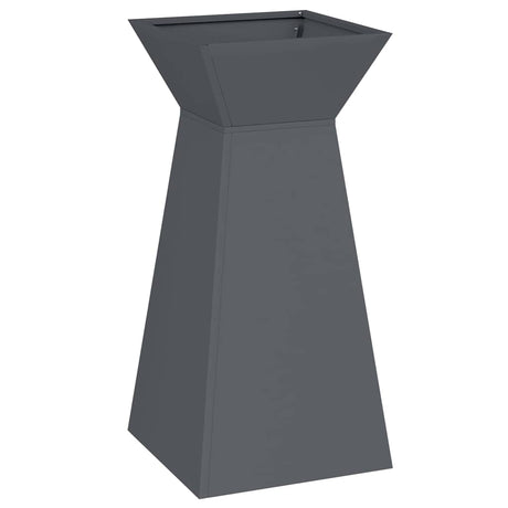 Vidaxl pilaar plantenbak antraciet 35 x 35 x 73 cm