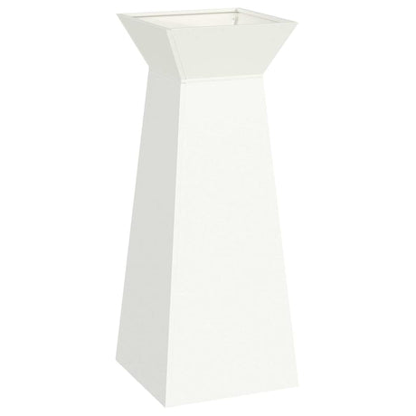 Vidaxl pilaar plantenbak wit 40 x 40 x 100 cm
