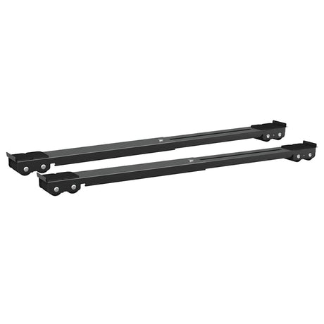 Vidaxl wasmachinebasis 2 pcs zwart 72 x 5 x 4,5 cm roestvrij staal