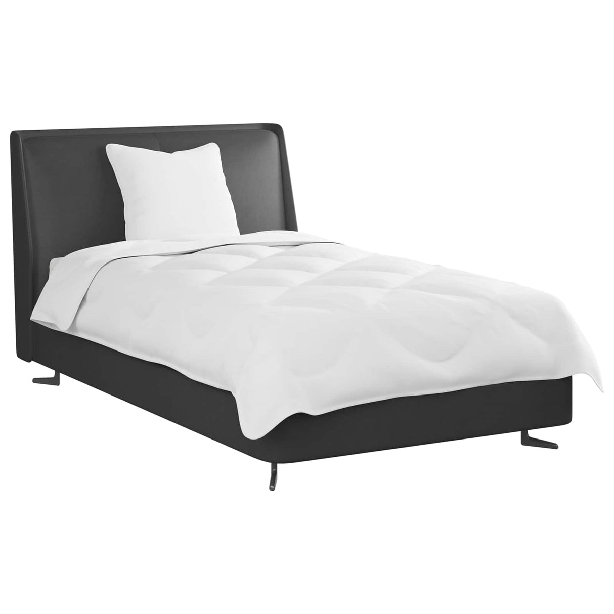 Vidaxl dekbed set met kussen 2 pcs wit microvezel