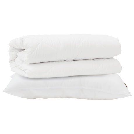 Vidaxl dekbed set met kussen 2 pcs wit microfibre