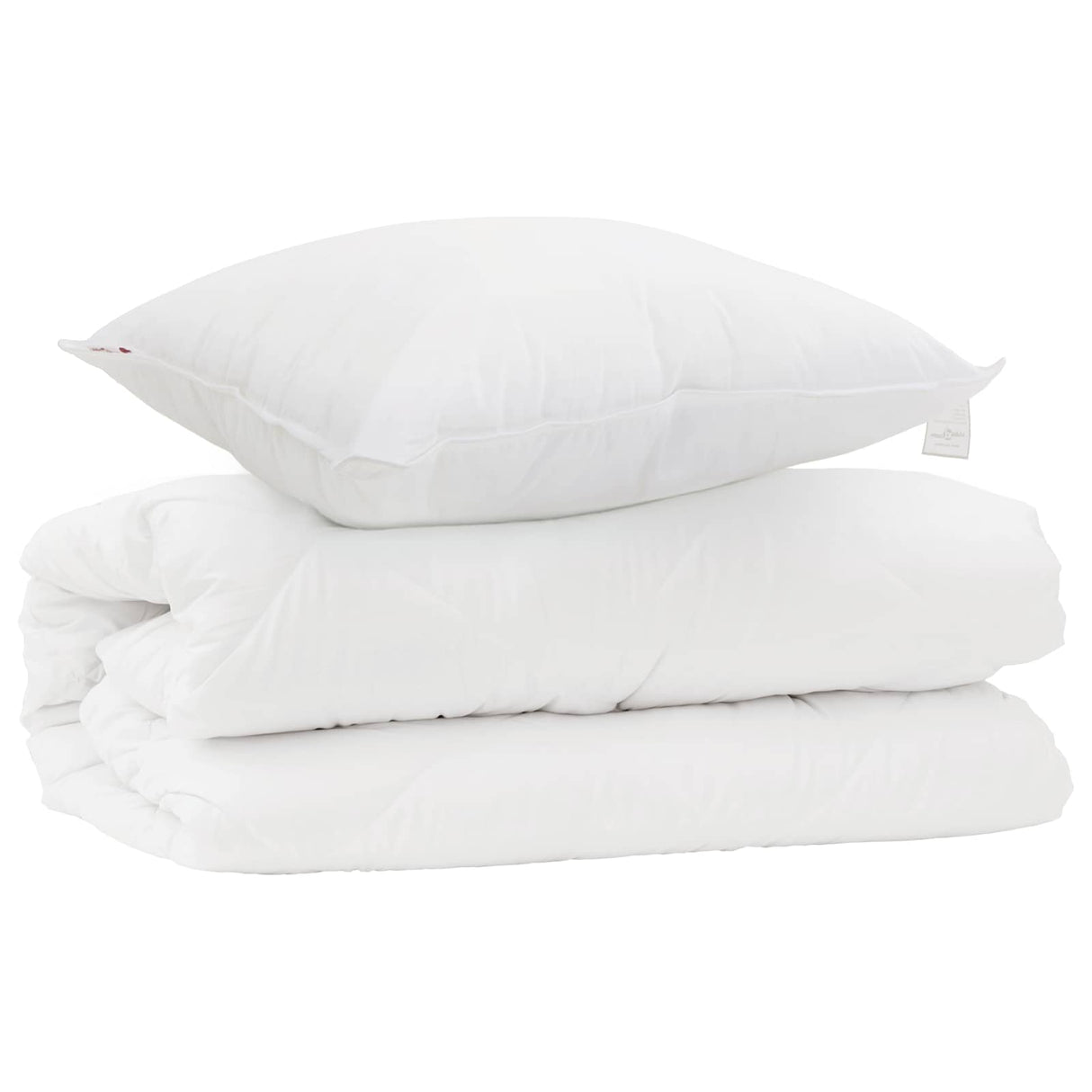 Vidaxl dekbed set met kussen 2 pcs wit microfibre