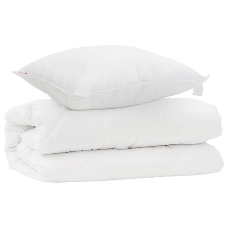 Vidaxl dekbed set met kussen 2 pcs wit microfibre