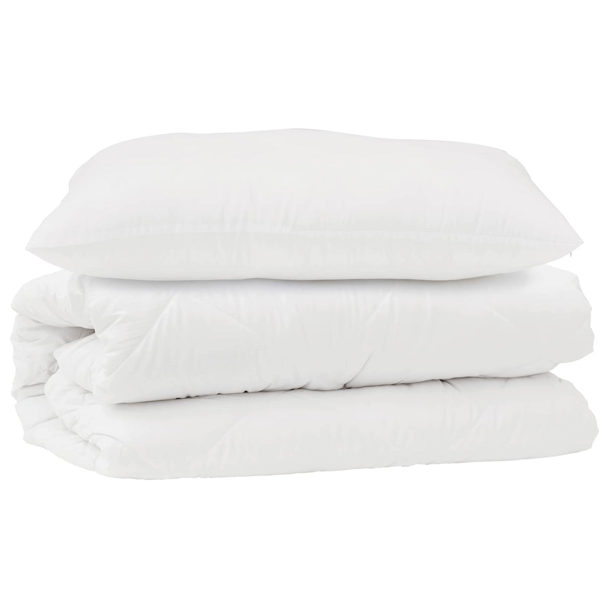 Vidaxl dekbed set met kussen 2 pcs wit microfibre