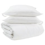Vidaxl dekbed set met kussen 3 pcs wit donsveertjes