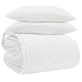 Vidaxl dekbed set met kussen 3 pcs wit donsveertjes