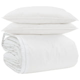 Vidaxl dekbed set met kussen 3 pcs wit donsveertjes
