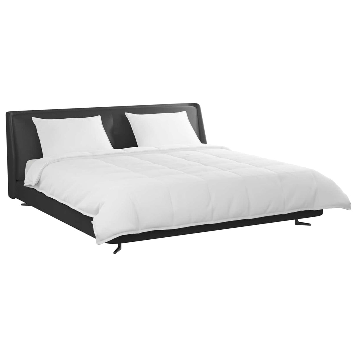 Vidaxl dekbed set met kussen 3 pcs wit donsveertjes