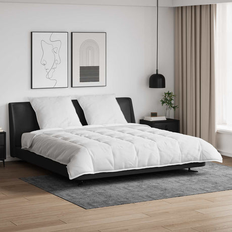 Vidaxl dekbed set met kussen 3 pcs wit donsveertjes