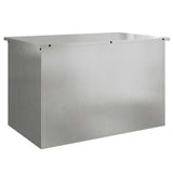 Vidaxl buitenopslagdoos zilver 80 x 50,5 x 50 cm staal