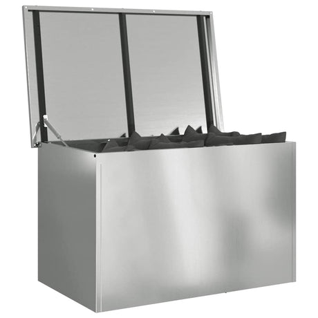 Vidaxl buitenopslagdoos zilver 80 x 50,5 x 50 cm staal