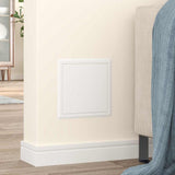 Vidaxl toegangs paneel 2 pcs wit 23 x 23 x 3 cm staal