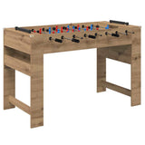 Vidaxl voetbaltafel artisan eiken 125 x 60,5 x 80 cm bewerkt hout