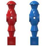 Vidaxl voetbaltafel spelers 22 pcs blauw en rood 2,4 x 2,1 x 9,7 cm pp