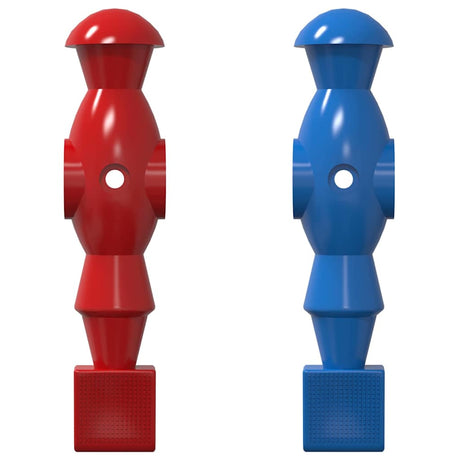Vidaxl voetbaltafel spelers 22 pcs blauw en rood 2,4 x 2,1 x 9,7 cm pp