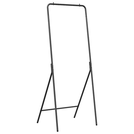 Vidaxl kledingrek zwart 60 x 53 x 155 cm staal