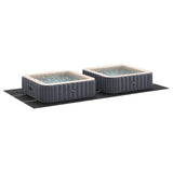 Vidaxl zwembad grondzeil zwart 640 x 321 x 0,1 cm niet-geweven stof