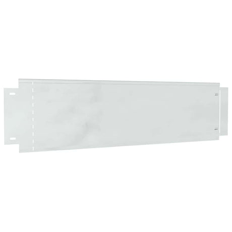 Vidaxl gazonranden 10 pcs zilver 100 x 25 x 0,07 cm