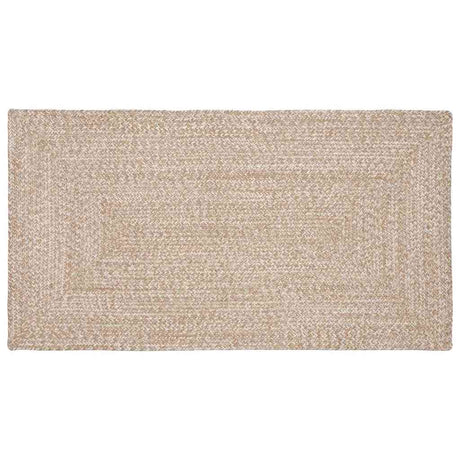 Vidaxl vloerkleden rechthoekig natuurlijk en wit 80 x 150 cm jute
