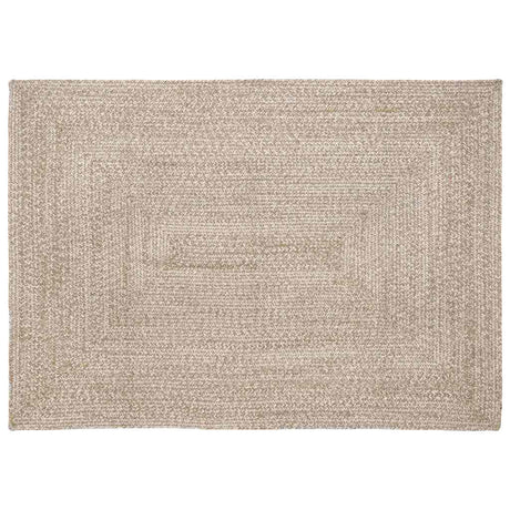 Vidaxl vloerkleden rechthoekig natuurlijk en wit 120 x 170 cm jute