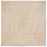 Vidaxl vloerkleden vierkant natuurlijk en wit 240 x 240 cm jute