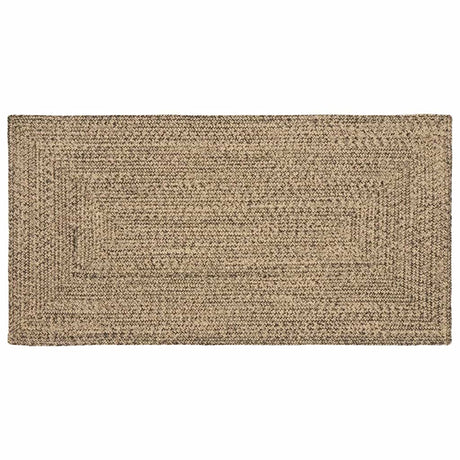 Vidaxl vloerkleden rechthoekig natuurlijk en zwart 80 x 150 cm jute