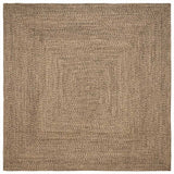 Vidaxl vloerkleden vierkant natuurlijk en zwart 300 x 300 cm jute