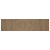Vidaxl vloerkleden rechthoekig grijs 60 x 400 cm jute