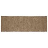 Vidaxl vloerkleden rechthoekig grijs 80 x 300 cm jute