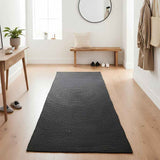 Vidaxl vloerkleden rechthoekig donkergrijs 60 x 250 cm jute