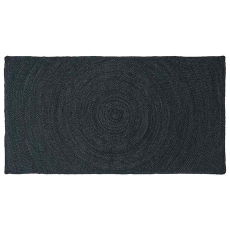 Vidaxl vloerkleden rechthoekig donkergrijs 80 x 150 cm jute