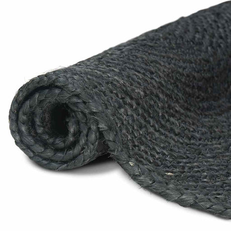 Vidaxl vloerkleden rechthoekig donkergrijs 80 x 200 cm jute