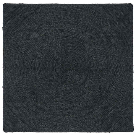 Vidaxl vloerkleden vierkant donkergrijs 120 x 120 cm jute