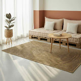 Vidaxl vloerkleed natuurlijk en zwart 120 x 170 cm jute