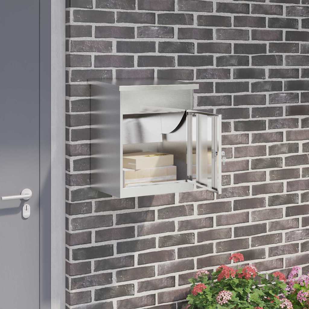Vidaxl pakket inwerp box zilver 47,5 x 38 x 59 cm roestvrij staal