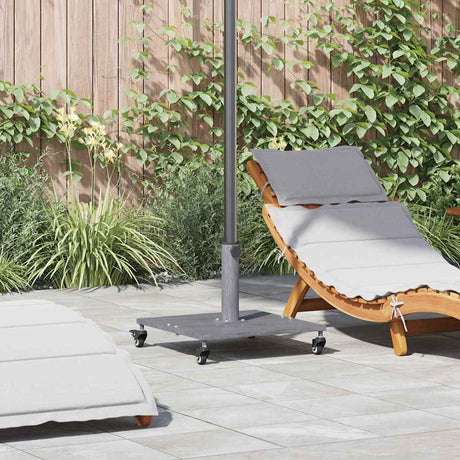 Vidaxl parasolvoet donkergrijze houtlook 45 x 45 x 31,5 cm