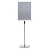 Vidaxl posterstandaards 2 pcs zilver 32.7 x 24 x 108 cm aluminium