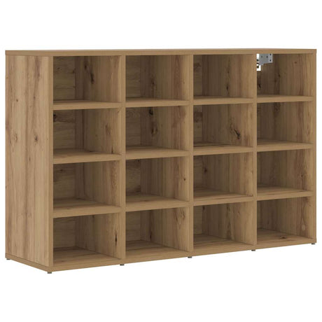 Vidaxl schoenenkast artisan eiken 103 x 30 x 67 cm bewerkt hout