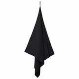 Vidaxl sporthanddoeken 2 pcs zwart 200 x 100 cm polyester en polyamide