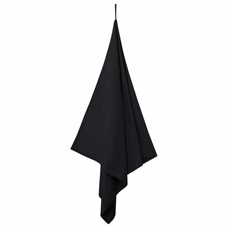 Vidaxl sporthanddoeken 2 pcs zwart 200 x 100 cm polyester en polyamide
