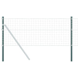 Vidaxl afrasteringspaal 12 pcs groen 110 cm poedergecoat staal
